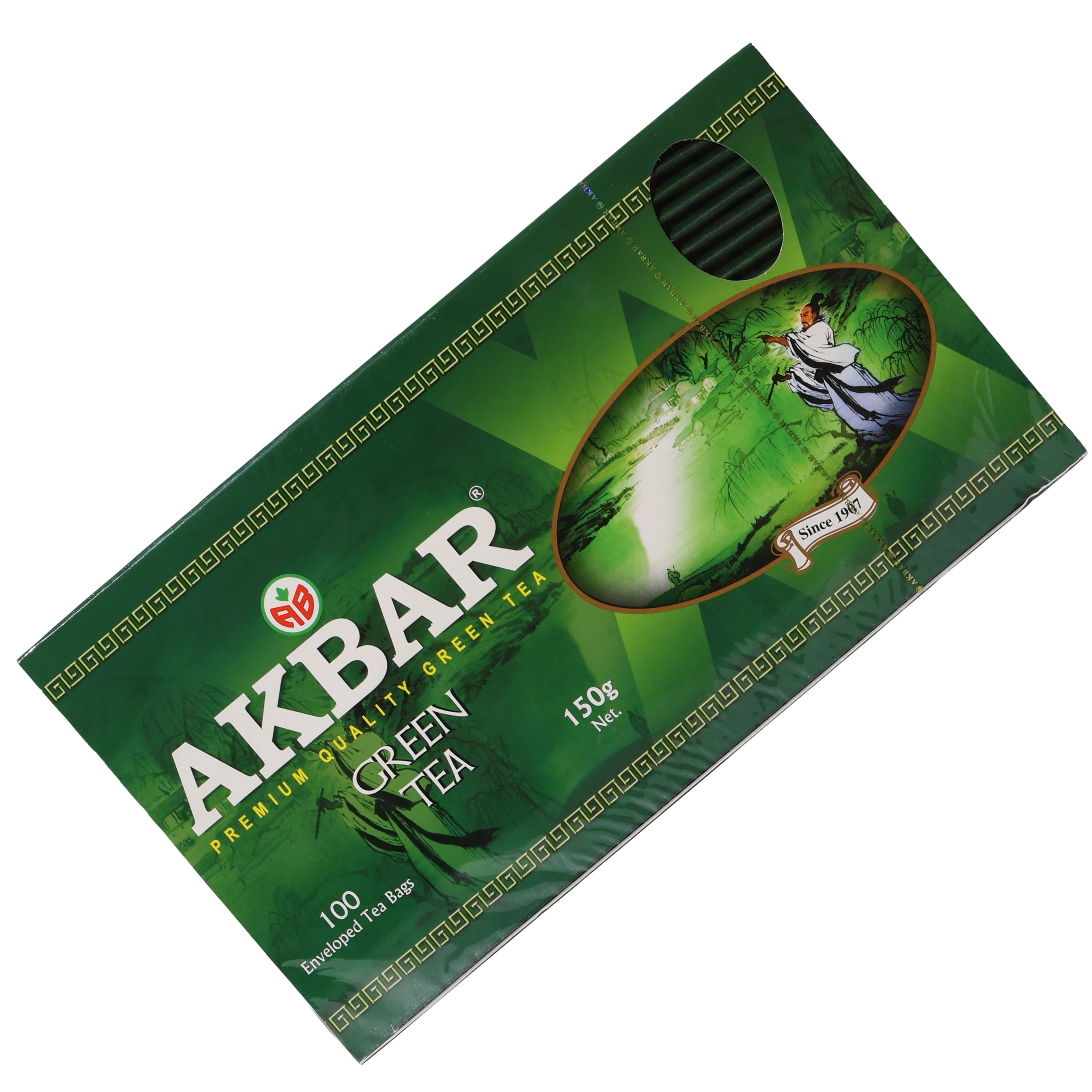 Akbar Green Tea, 100 Tea Bags