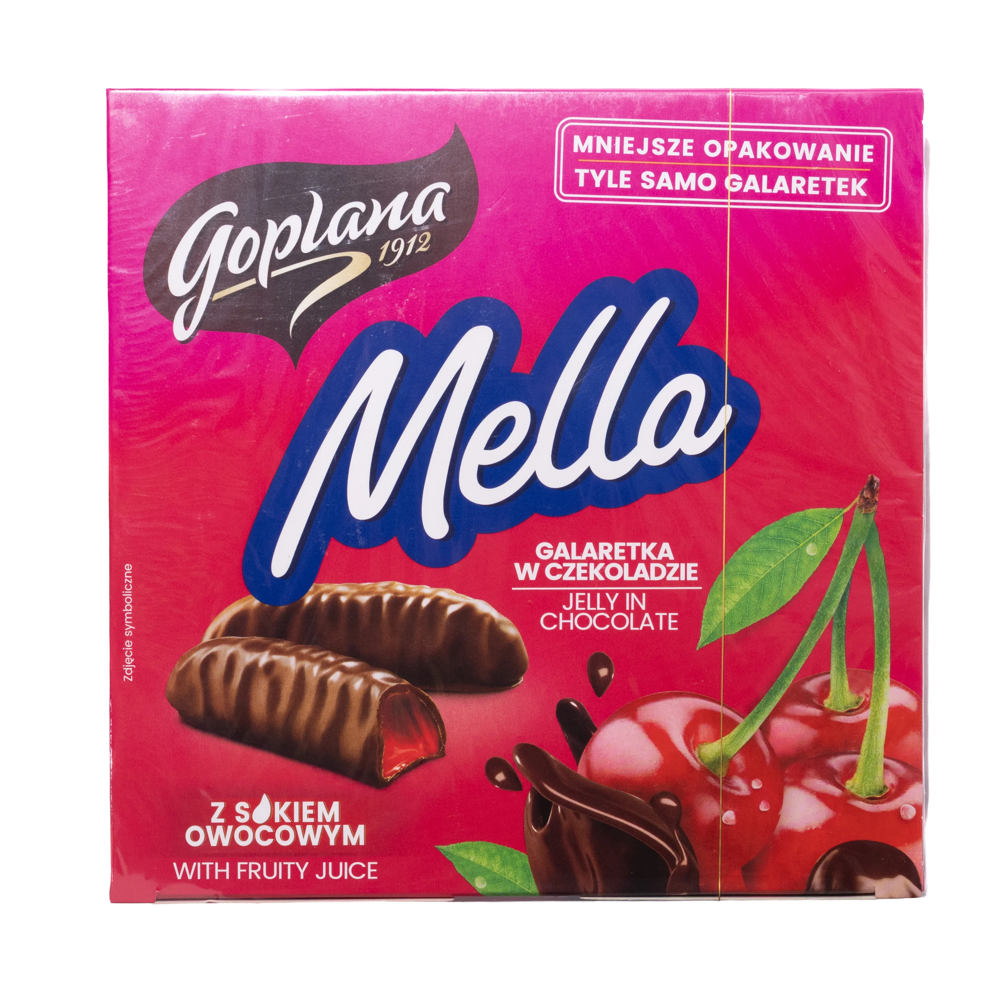 Goplana Mella Cherry Jelly in Chocolate, 6.7oz