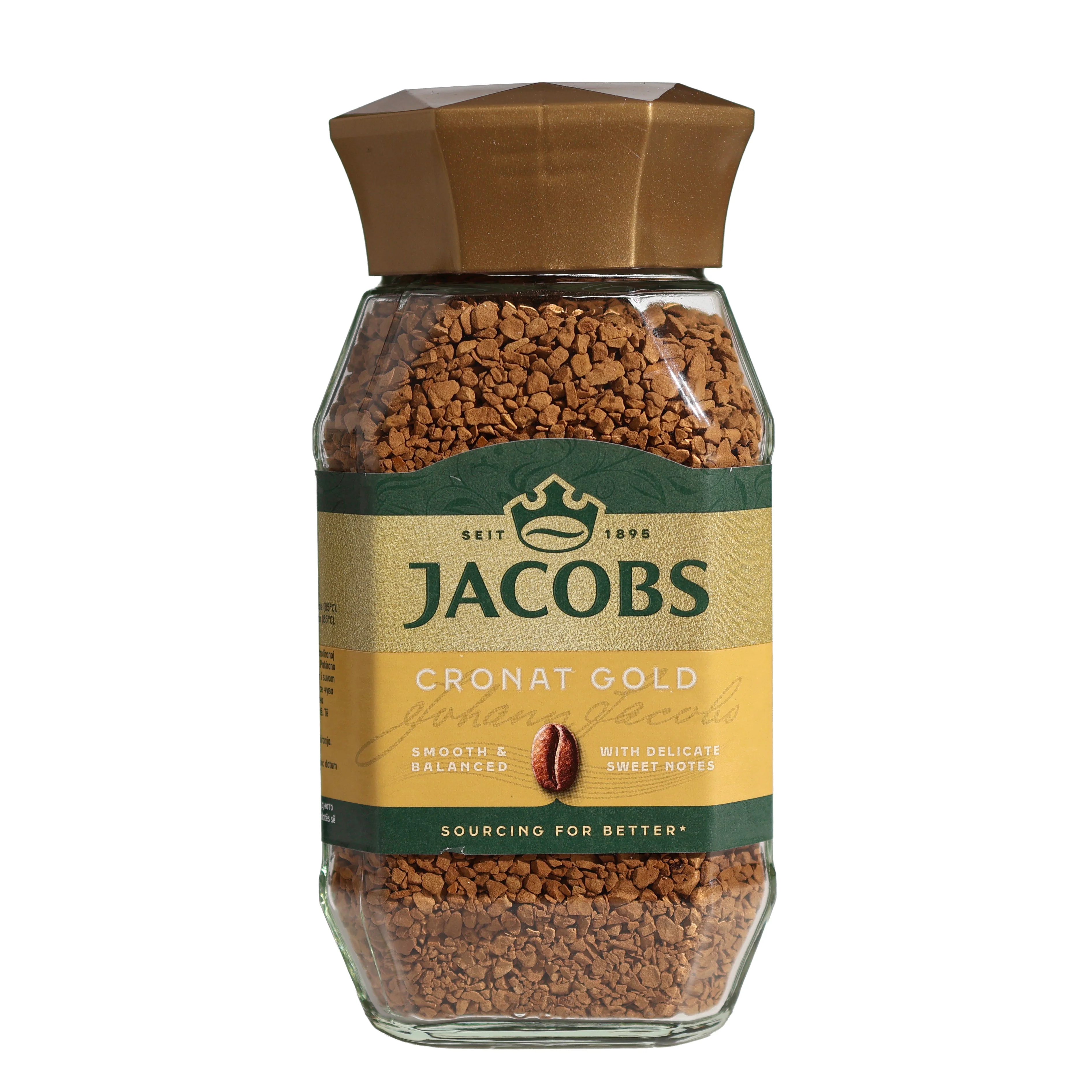Jacobs Cronat Gold Instant Coffee Granules, 3.53oz