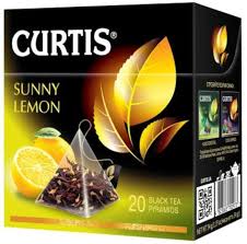 Curtis Sunny Lemon Flavoured Black Tea, 20 Tea Pyramids