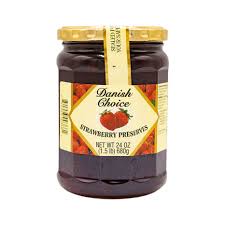Danish Choice Strawberry Preserves, 24oz