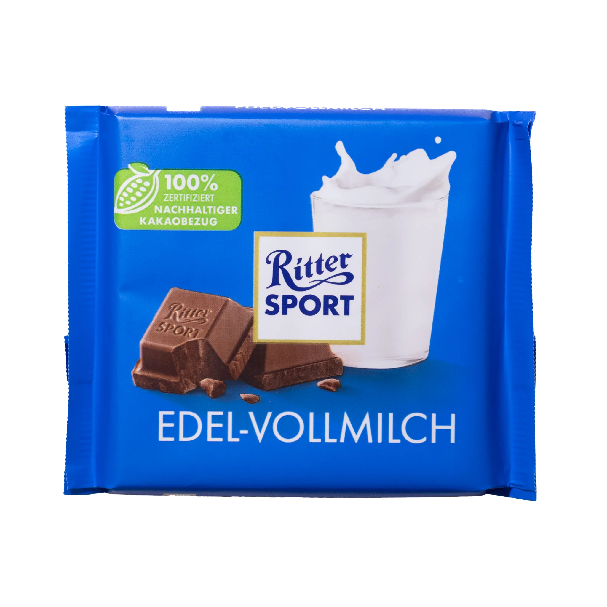 Ritter Sport Fine Milk Chocolate Bar, 3.5oz