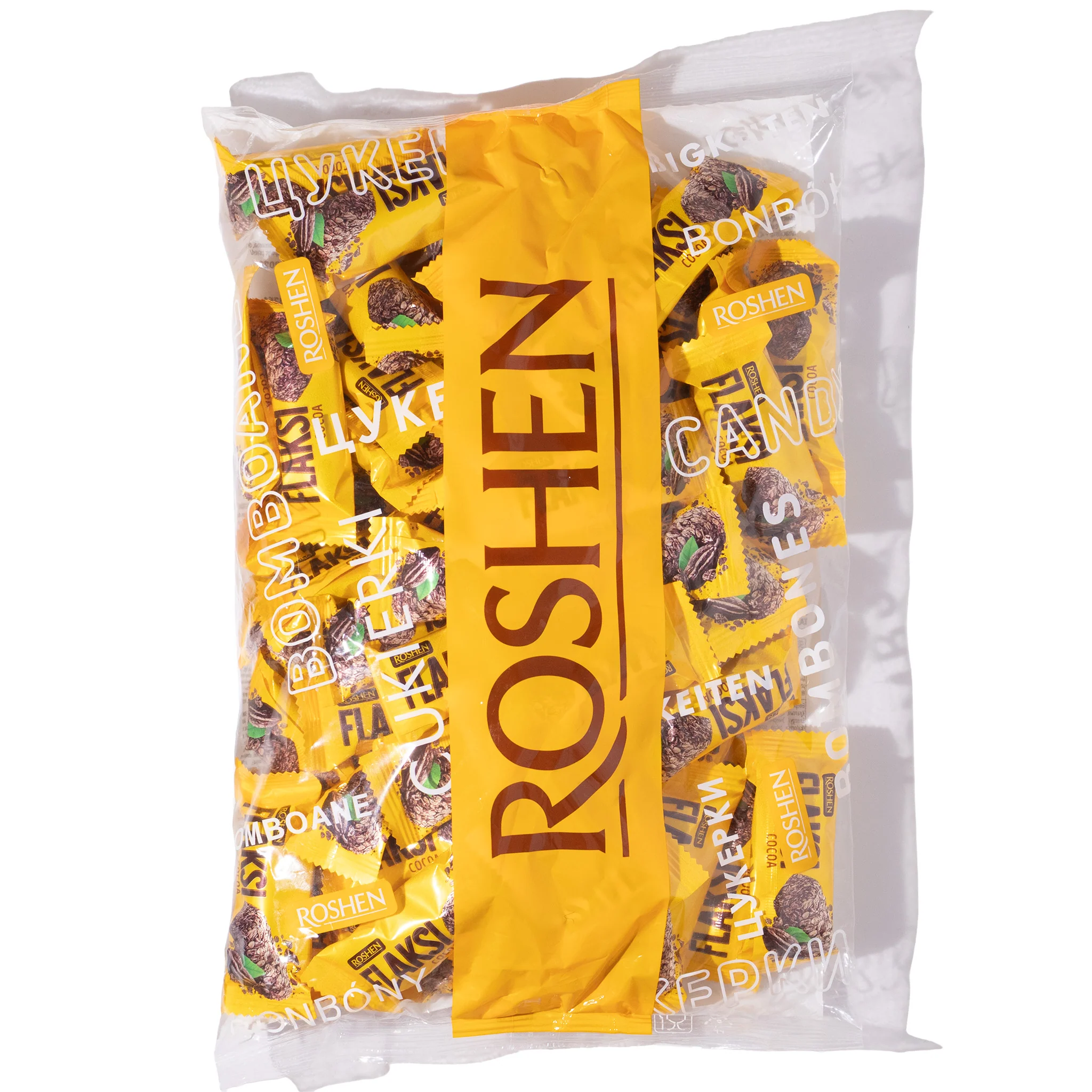 Roshen Flaksi Cocoa Sweets with Wafer Flakes, 1.1lb - Image 2