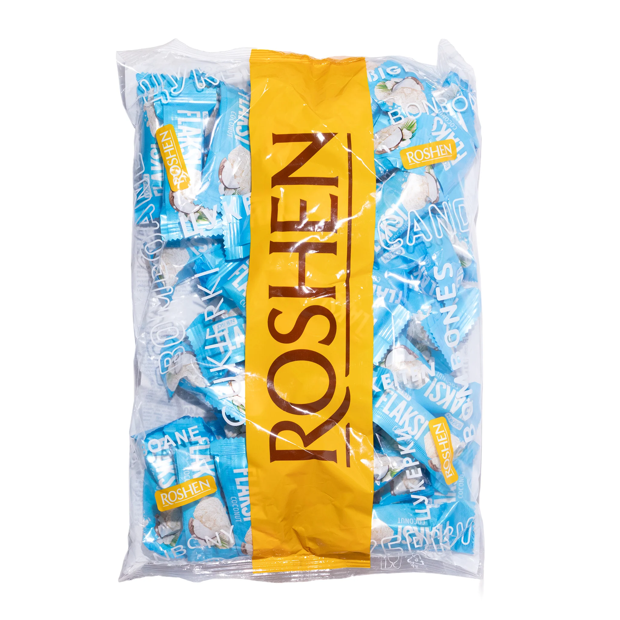Roshen Flaksi Coconut Sweets with Wafer Flakes, 1.1 lb - Image 2