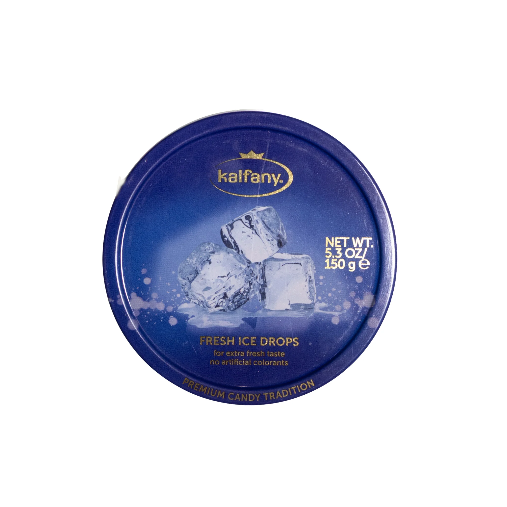 Kalfany Fresh Ice Drops Ice Refreshing Hard Candies Tin, 5.3oz