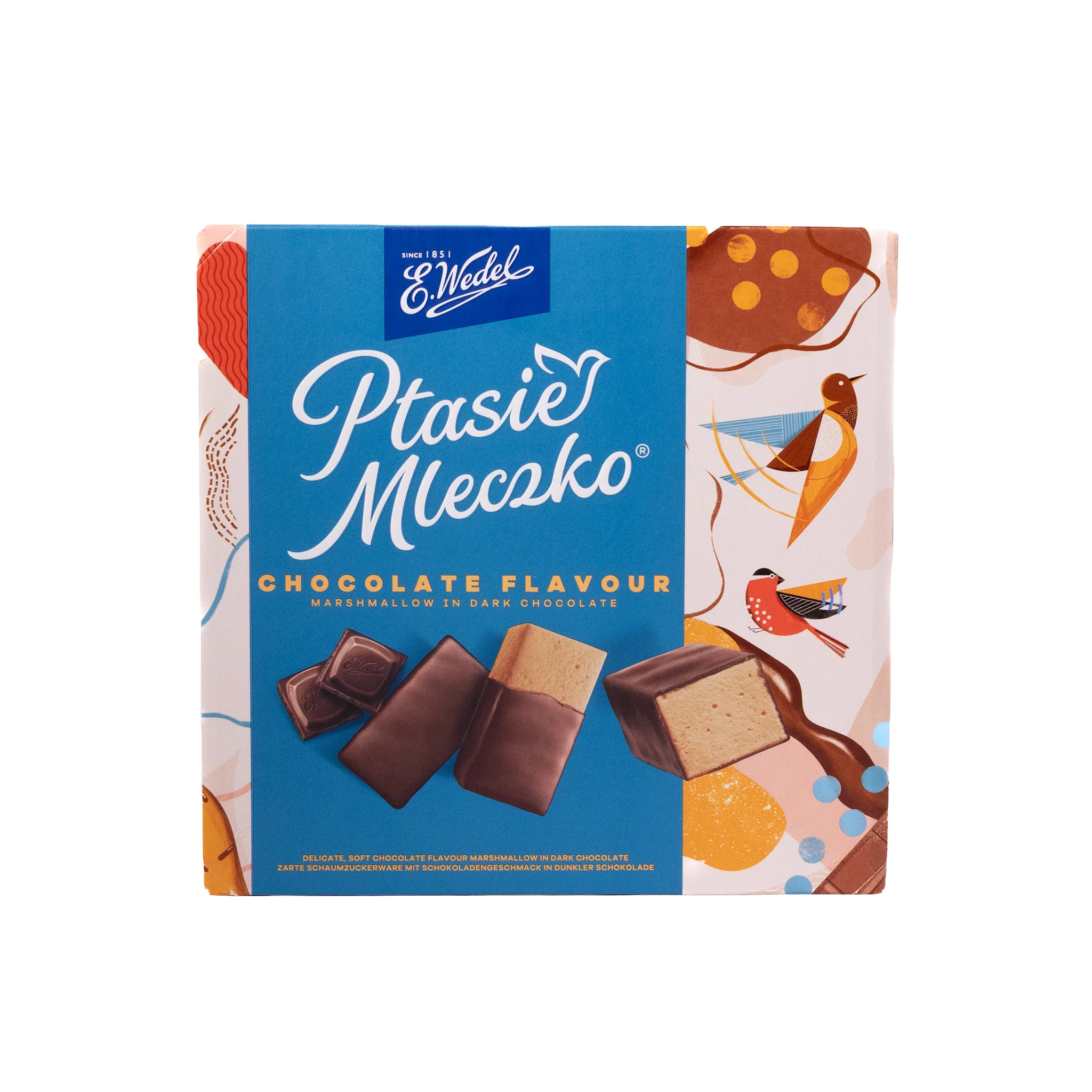 E. Wedel Ptasie Mleczko Chocolate Flavor Marshmallow in Dark Chocolate, 12 oz