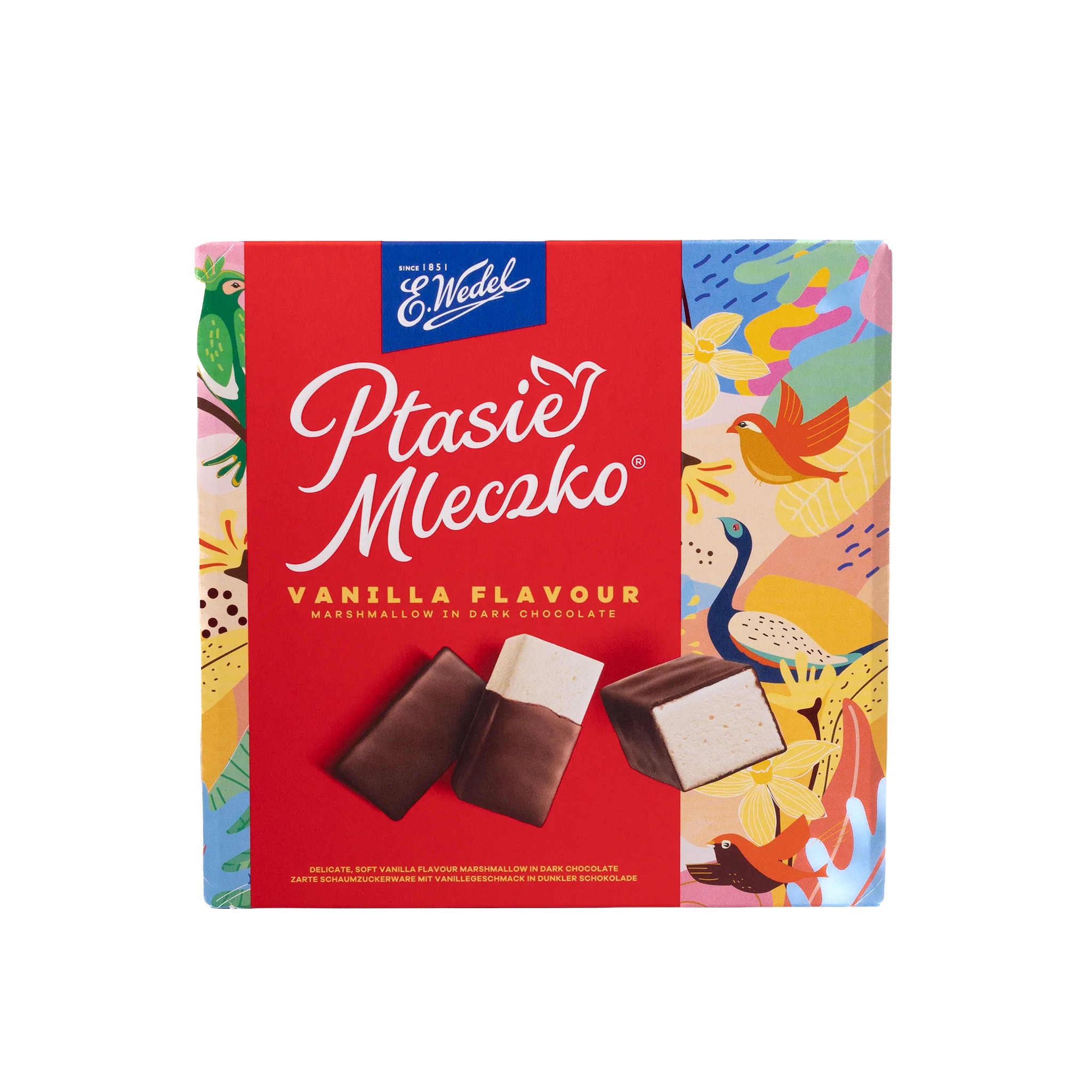 E. Wedel Ptasie Mleczko Vanilla Flavour Marshmallow in Dark Chocolate, 12oz