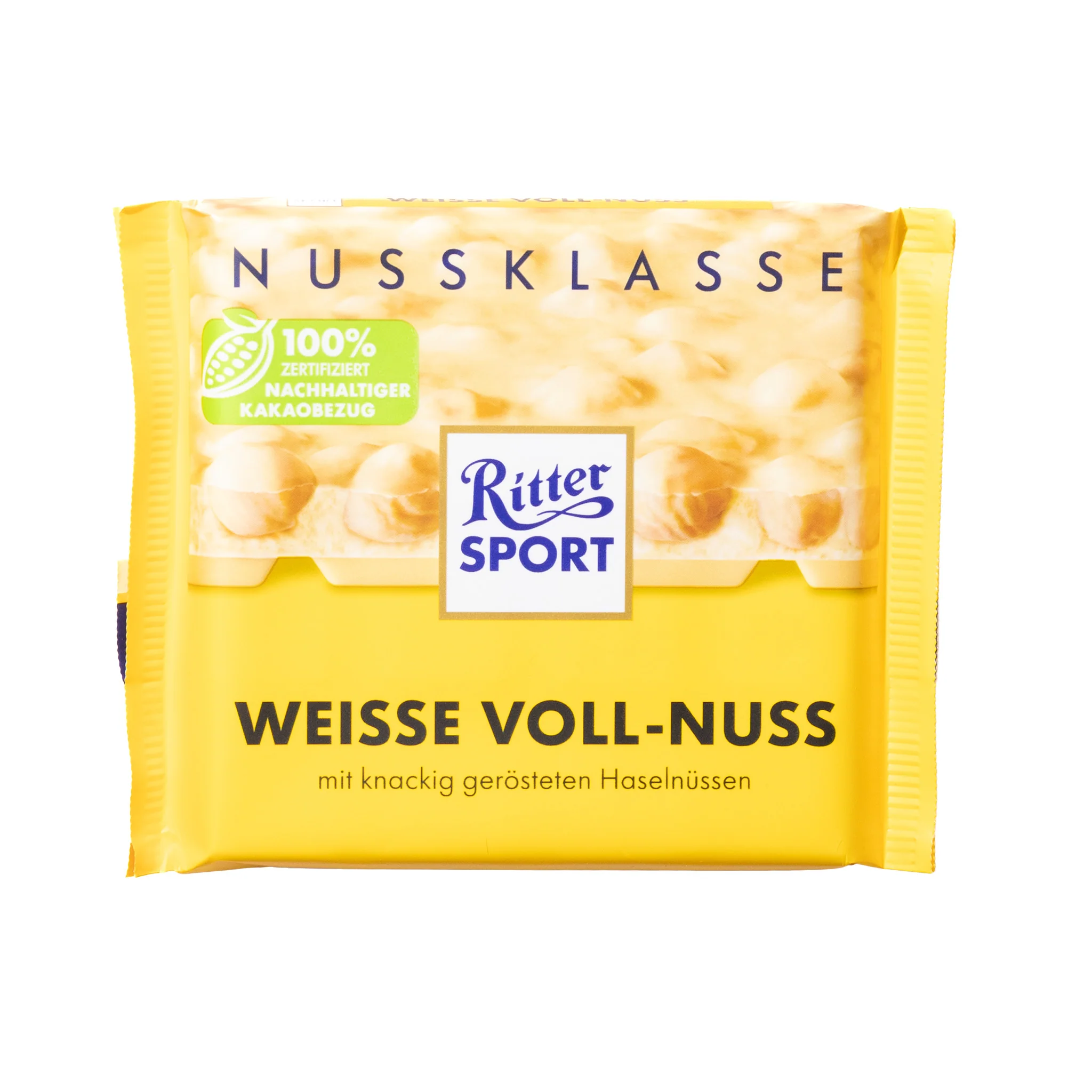 Ritter Sport White Chocolate with Whole Hazelnuts, 3.5oz