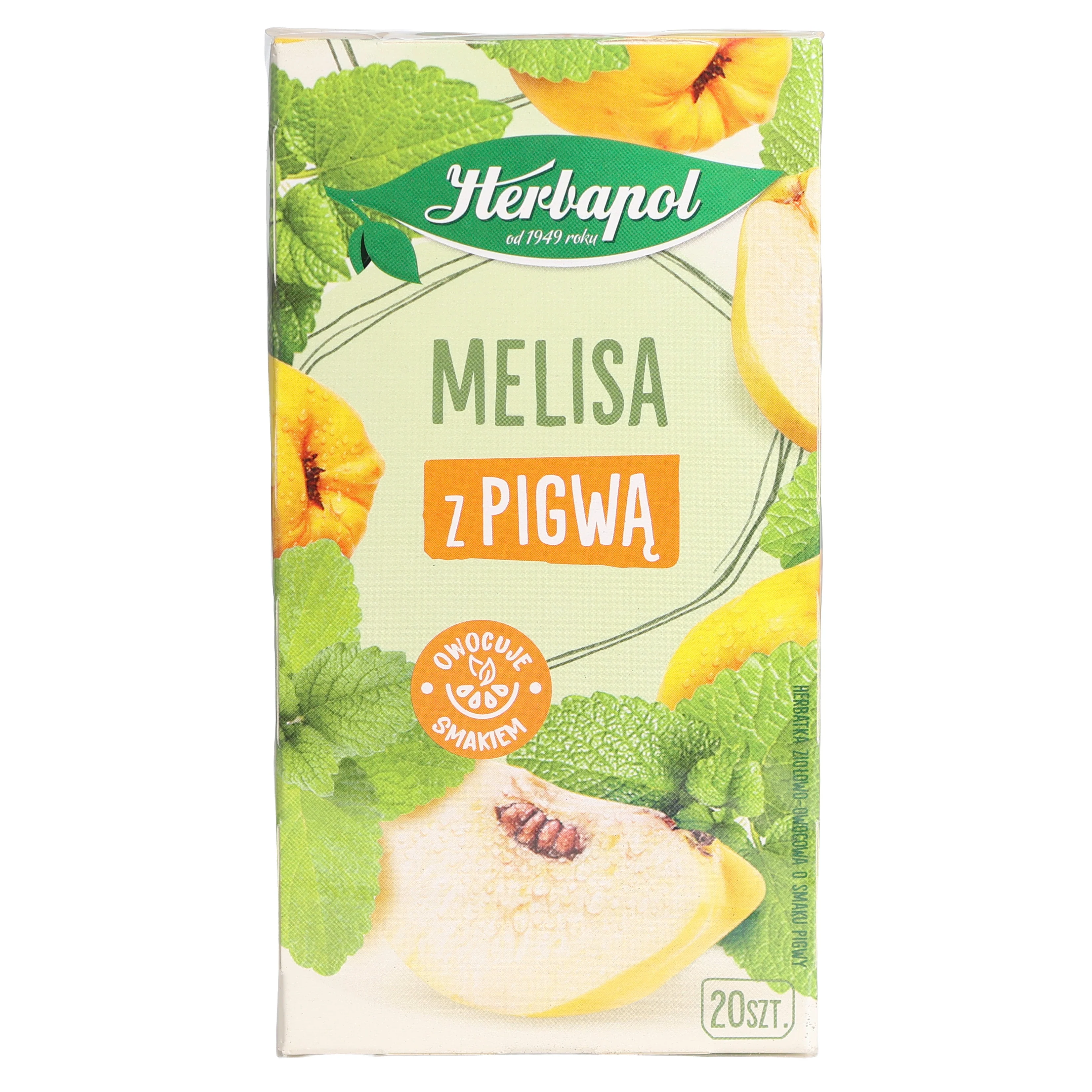 Herbapol Lemon Balm with Quince Herbal, 20 Tea Bags