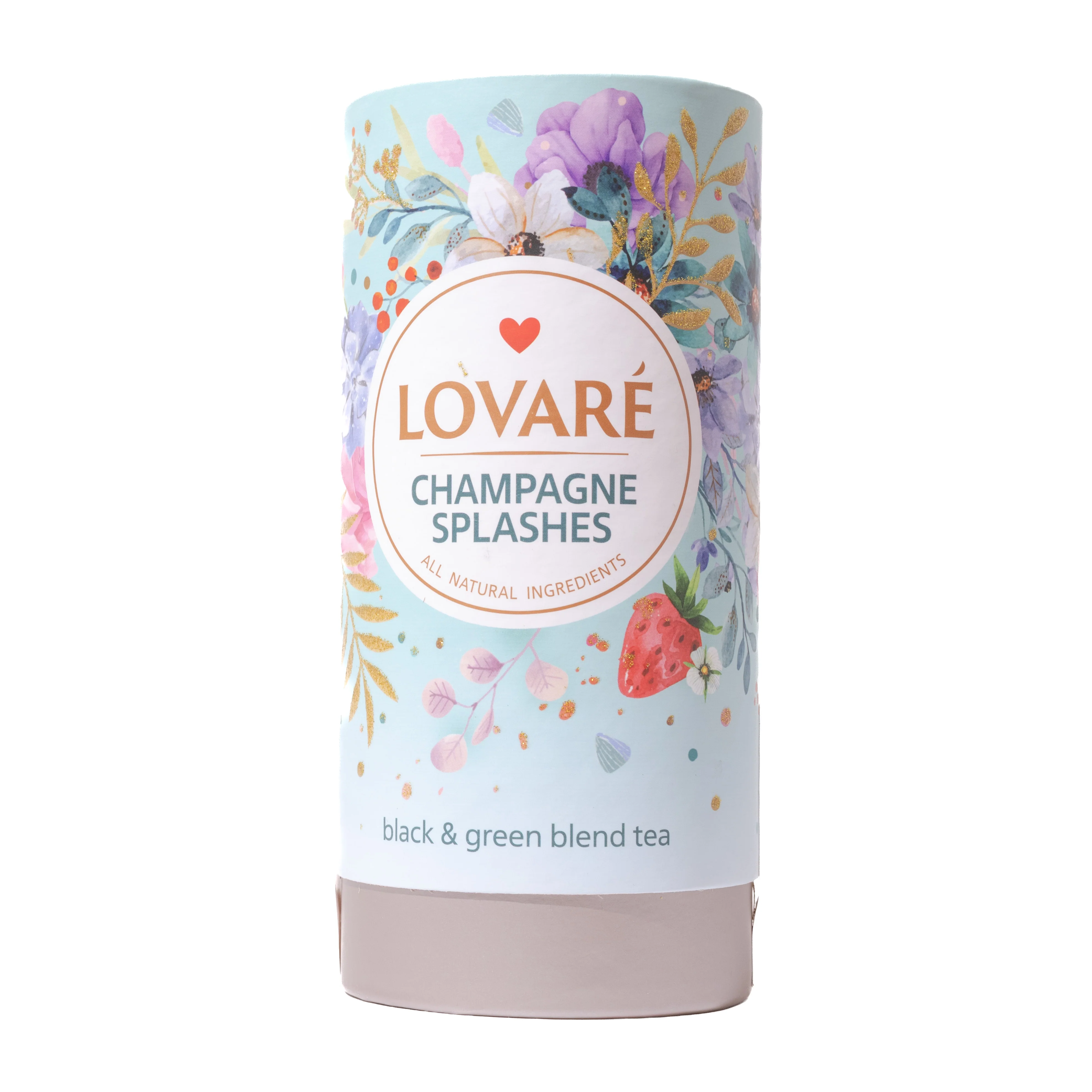 Lovare Champagne Splashes Black & Green Loose Leaf Tea, 2.82oz