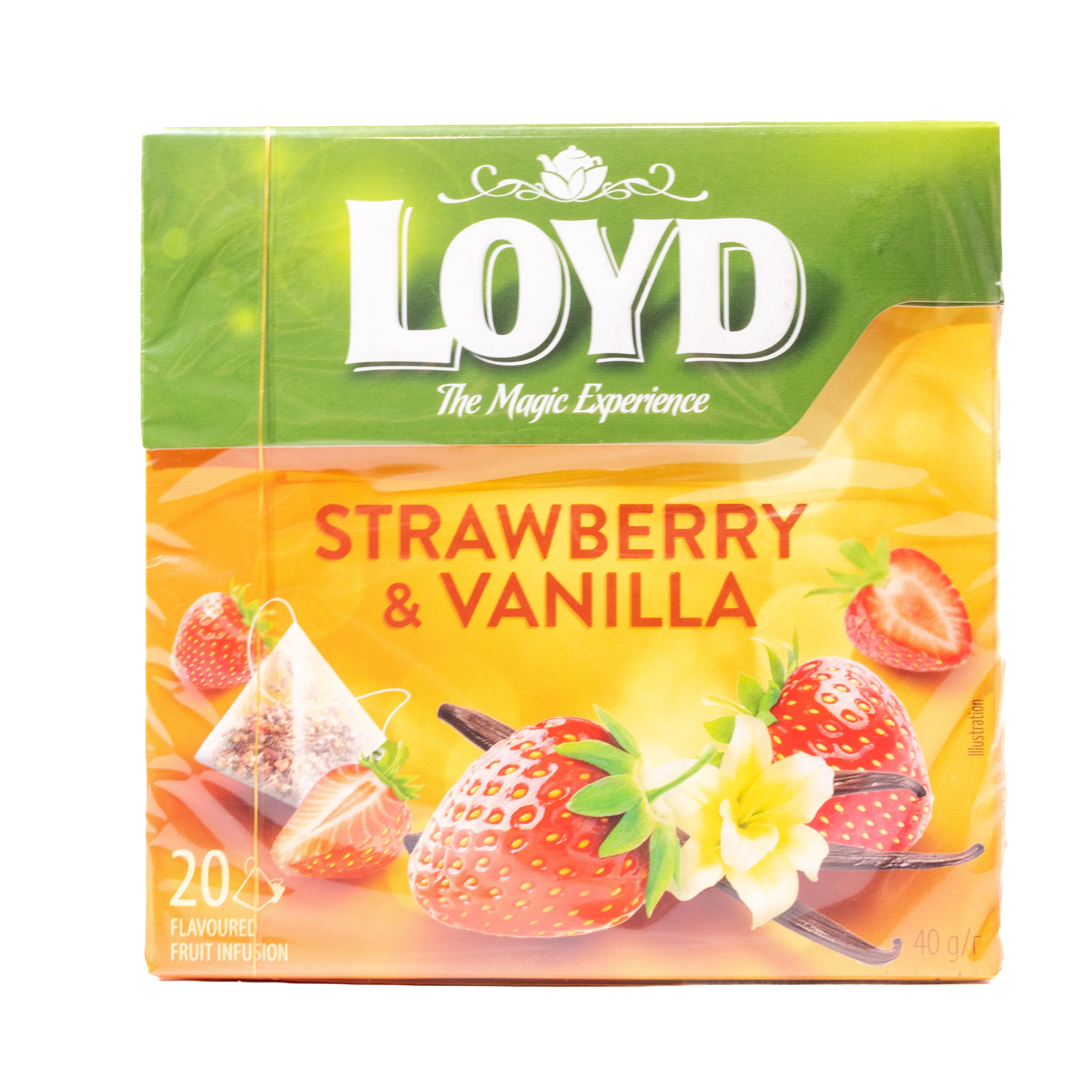 Loyd Strawberry & Vanilla Fruit Infusion, 20 Tea Bags
