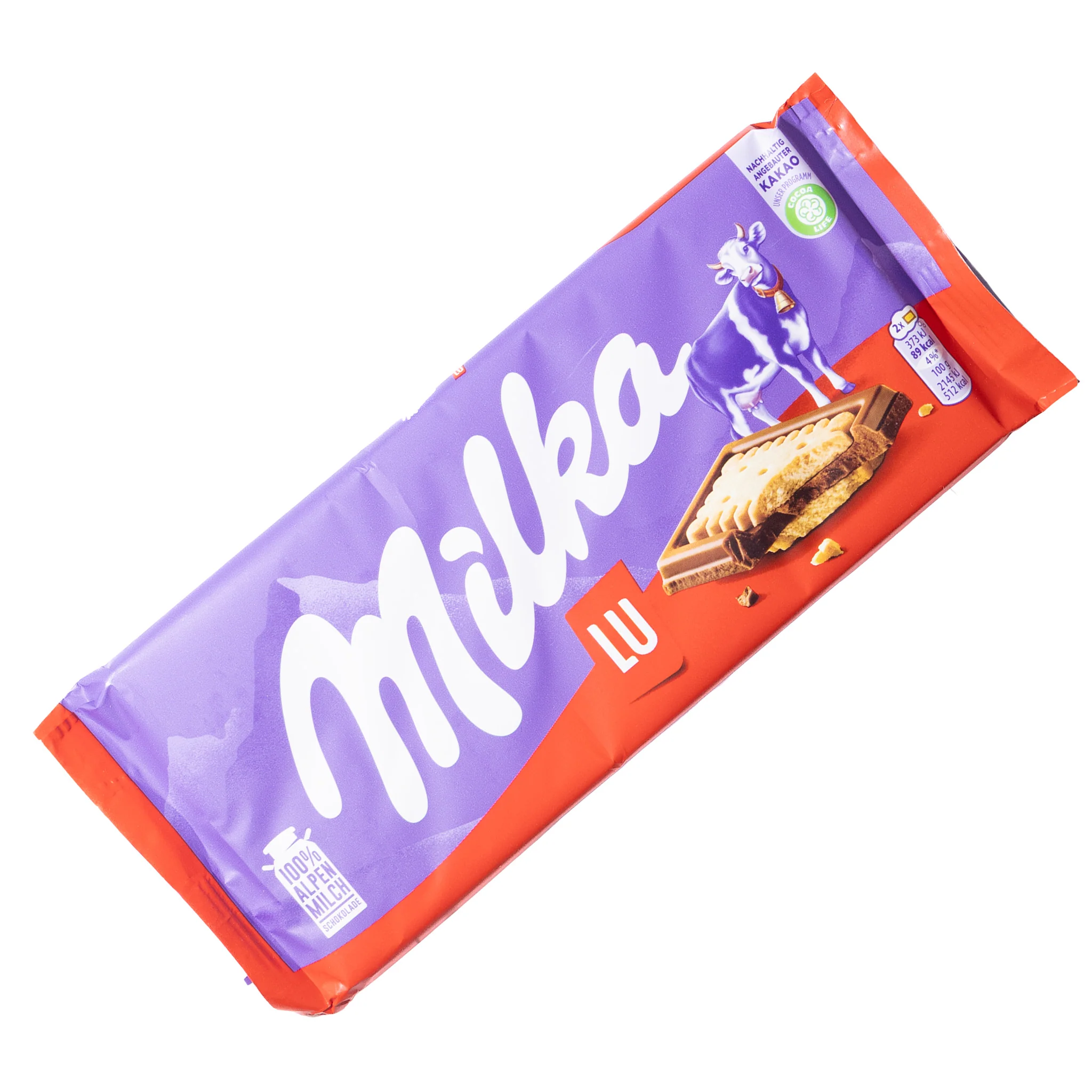 Milka LU Milk Chocolate Bar with Biscuit, 3oz