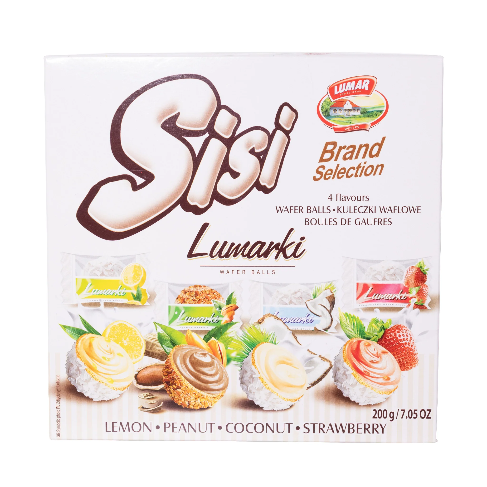 Lumar Sisi Wafer Balls 4-Flavor Assortment, 7.05oz
