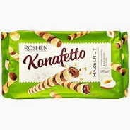 Roshen Konafetto Hazelnut Crispy Wafers, 140g