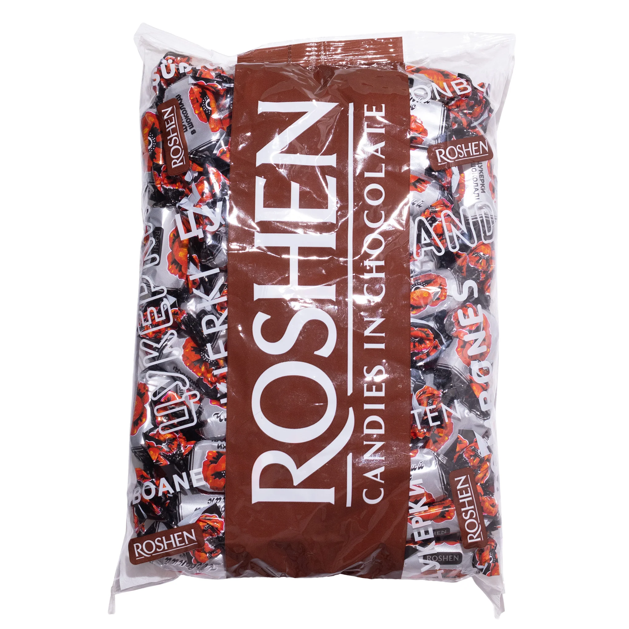 Roshen Krasnyi Mak Candies in Chocolate Coating, 2.2lb - Image 2