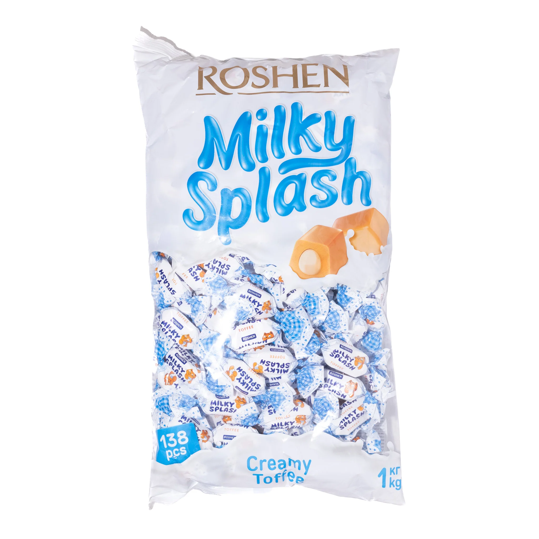 Roshen Milky Splash Toffee with Milk Filling, 2.2lb - Image 2