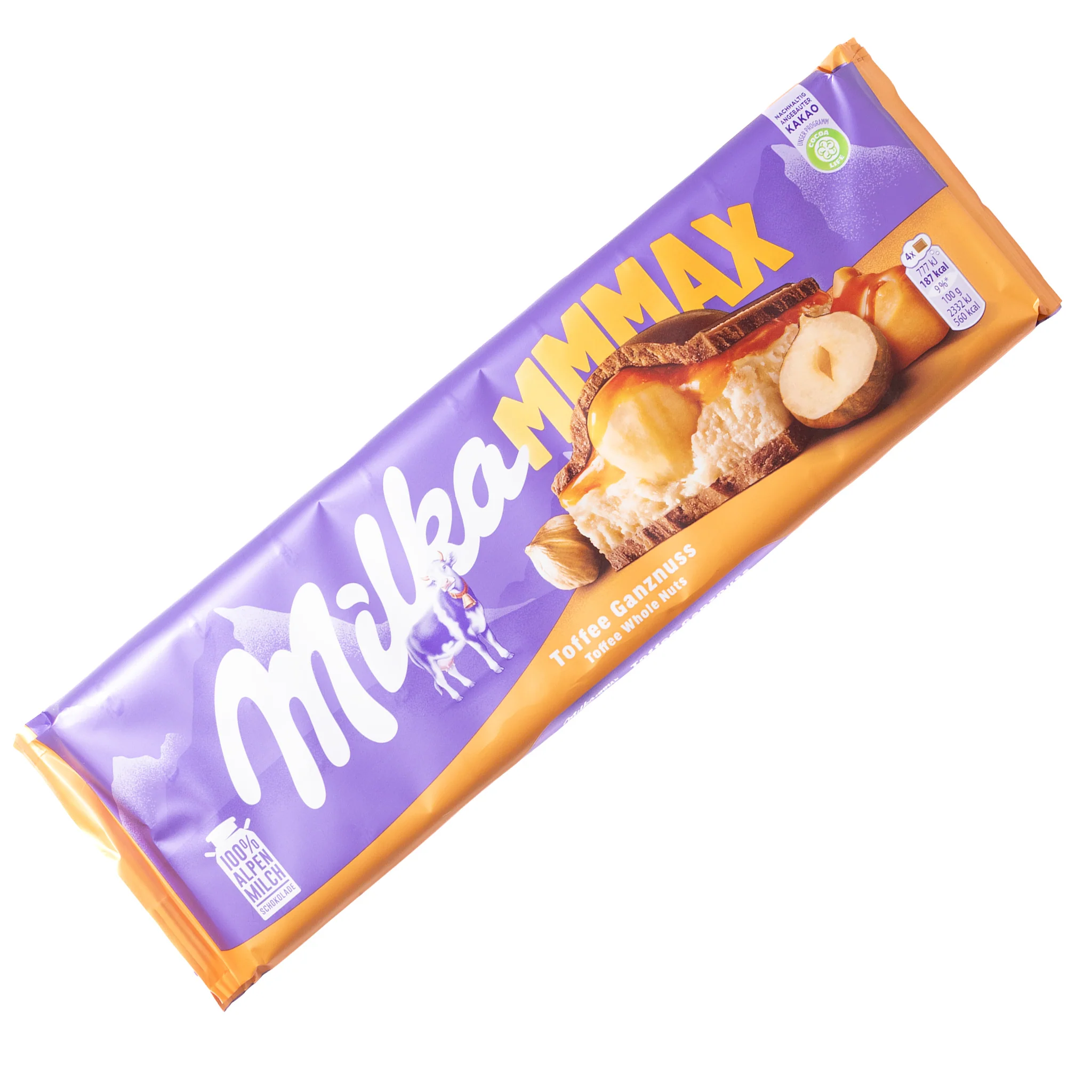 Milka MMMAX Toffee Ganznuss Whole Nuts Chocolate Bar, 10.5oz