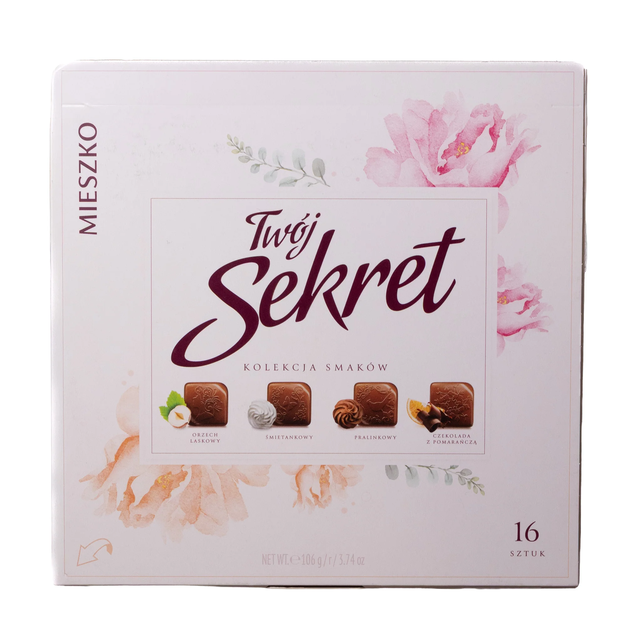Mieszko Secret Milk Chocolates 16 Piece Box, 3.74oz
