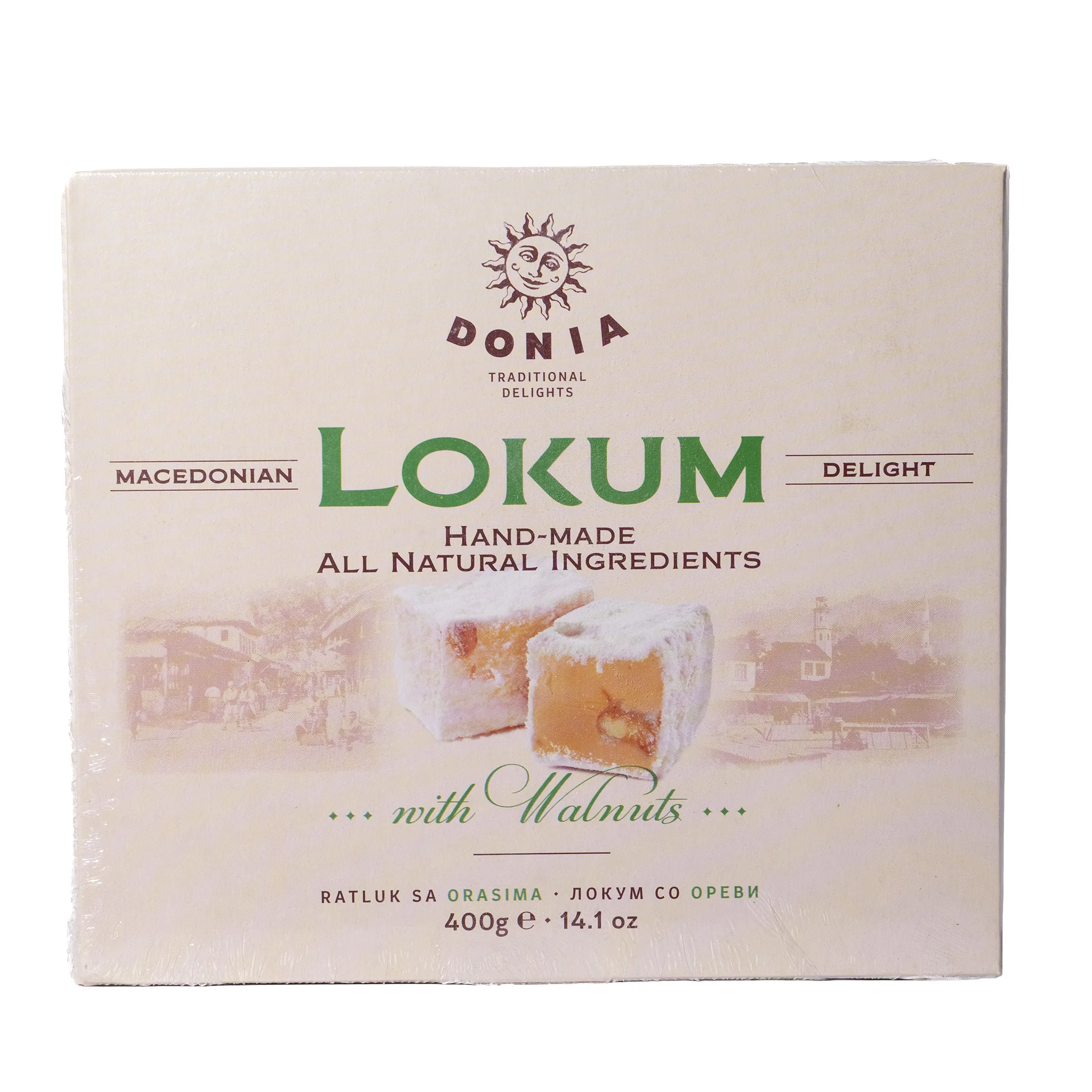 Donia Lokum with Walnuts Macedonian Delight, 14.1oz